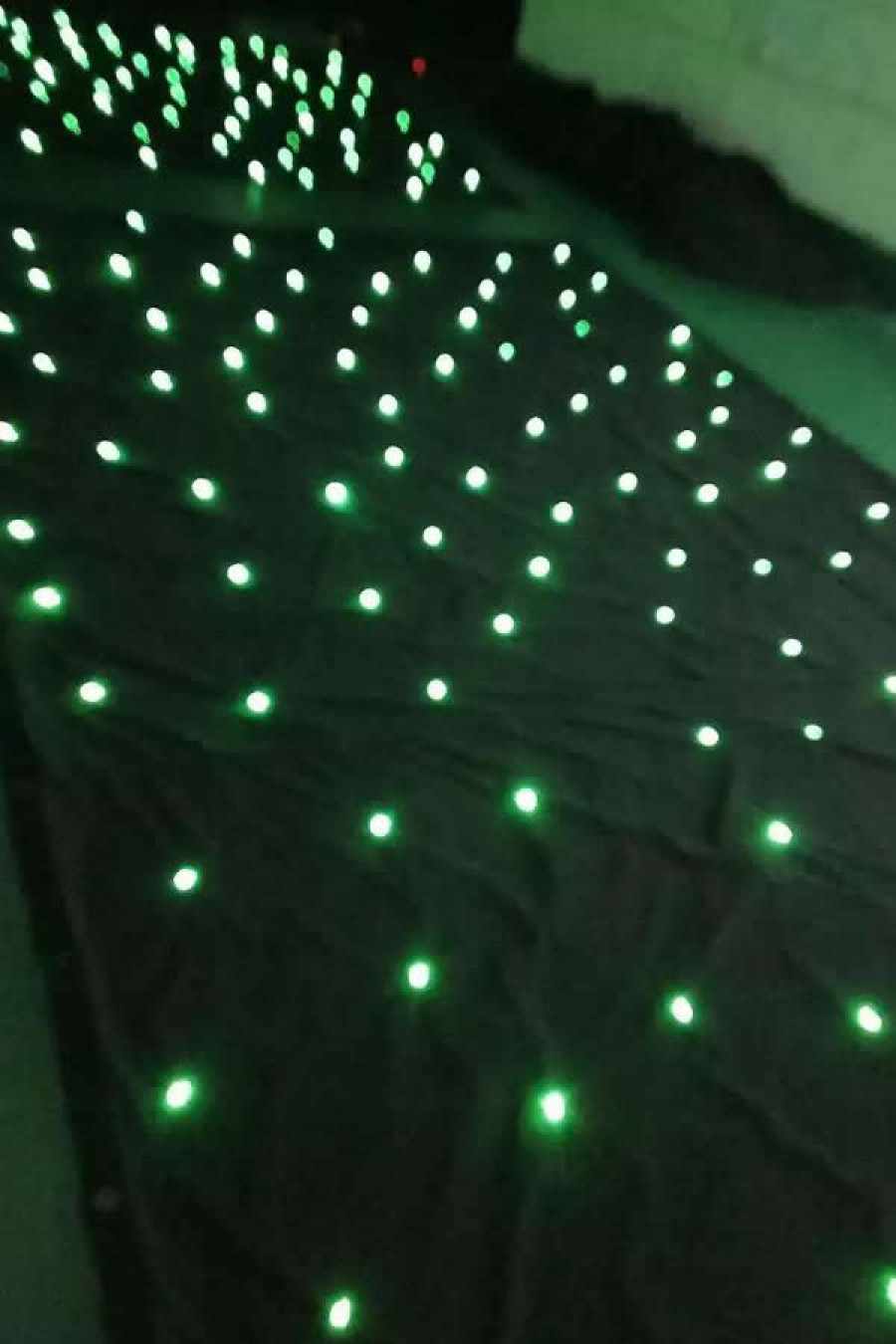 sparkliteled drape,3*4M LED Tri Star Curtain, led backdrop