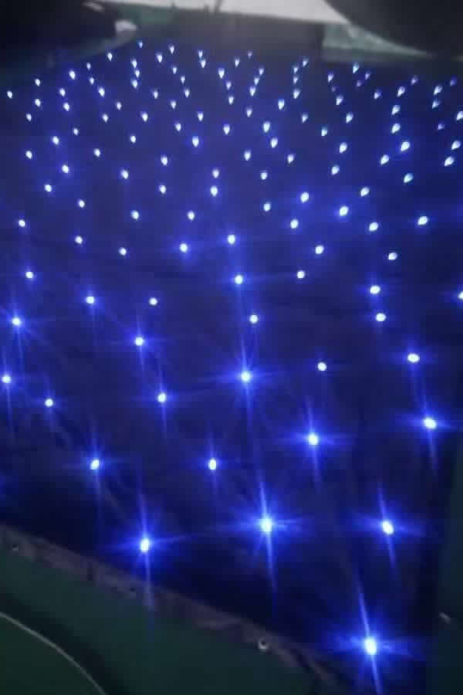 3*10M LED Tri Star Curtain,sparkliteled drape