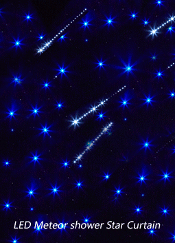 LED Meteor shower star curtain